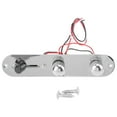 thumbnail image 2 of Metal Guitar Control Plate Prewired Loaded Mounting Plate for TL Chrome Plated with Volume Knob Tone Knob Threeway Switch, 2 of 7