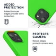 thumbnail image 3 of Étui en Silicone TPU Compatible avec iPhone 13 - Étui de Téléphone Mince avec Finition Douce - Vert Lime, 3 of 8
