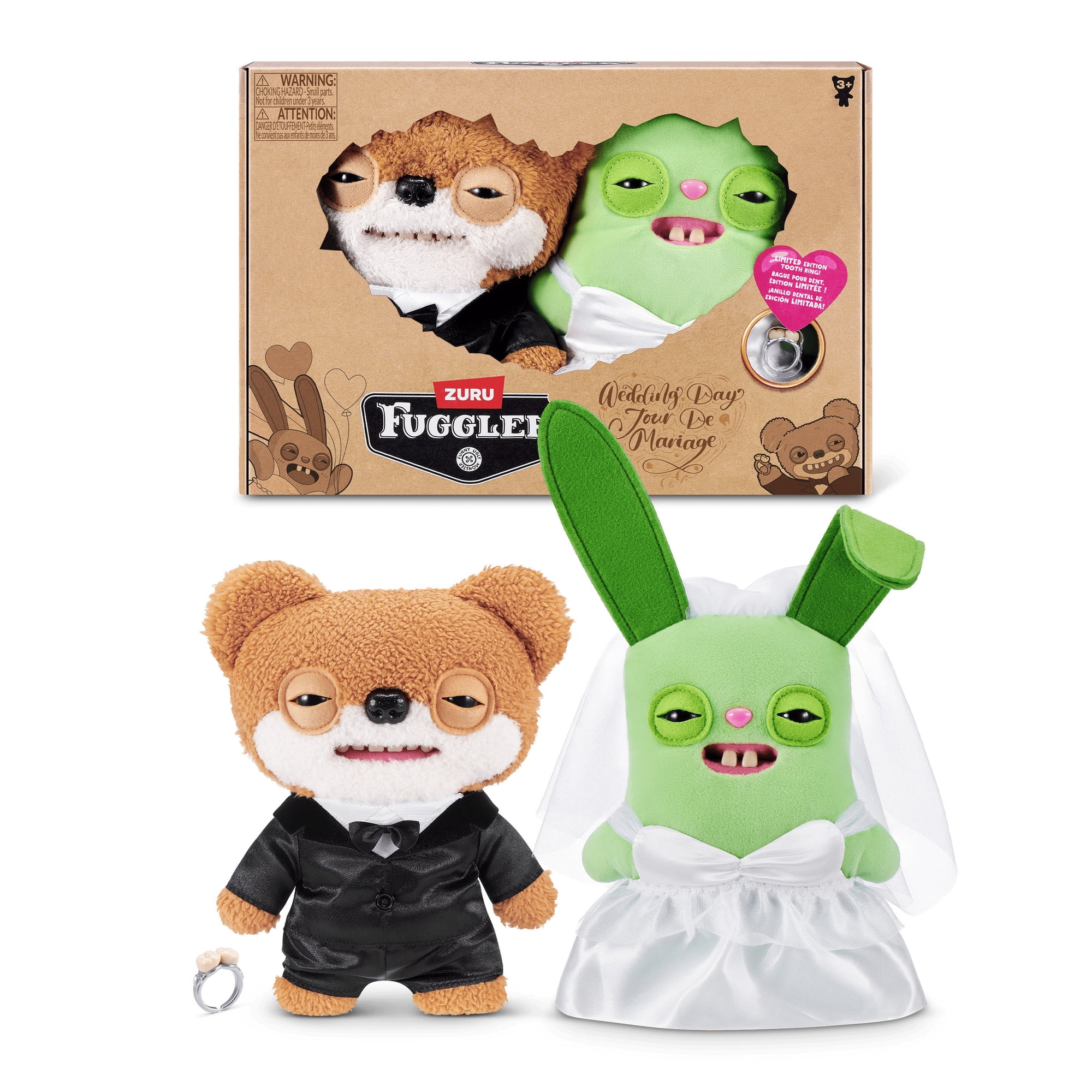 Fuggler Wedding Fuggs 9-Inch Plush 2-Pack by ZURU – Funny Ugly