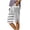 01-Gray, variant on Women's Summer Printed Loose Straight Leg Pants with Pockets Side Slit Buttons Five-Quarter Casual Beach Pants