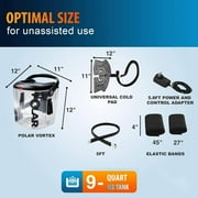 Cold Therapy Machine Gen 2 Polar Vortex - Ice Circulation System with Large Adjustable Cold Cuff for Knee, Shoulder, Ankle, Neck Pain and Recovery After Surgery – Cold Water Therapy with Pump