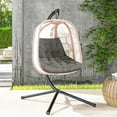 thumbnail image 1 of Outsunny Outdoor Swing Cushion, Tufted Patio Cushion Replacement, Grey, 1 of 10