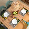 thumbnail image 3 of Sunflower Autumn Placemats Set of 4 Rectangle Table Mats Washable Heat-Resistant Place Mat for Kitchen Dining Table Decor Indoor Outdoor, 3 of 5