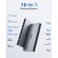thumbnail image 2 of Estación de acoplamiento Selore&S-Global con doble monitor HDMI 3 USB-C de 100 W, 2 of 8