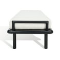 thumbnail image 6 of SAFAVIEH Couture Constantine Solid Linen Contemporary Bench, Black/White, 6 of 11