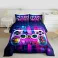 thumbnail image 2 of Homewish Abstract Gamepads Bedding Comforter Set 2pcs for Teens Boys Girls,Video Game Twin Comforter Sets Microfiber,Gradient Ombre Breathable Bedding Set,Luxury Bedroom Decor,Reversible, 2 of 8