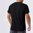 thumbnail image 4 of pstuiky camisetas para hombre, Blusas/camisetas casuales de verano para hombre, de color liso y cuello redondo camisas casuales para hombre m, 4 of 8