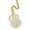 Gold, variant on 14K Gold Over Finish Simulated Diamond Iced Out Bling Custom Dollar Sign Money Charm Pendant Necklace, Gift for him, Free Rope chain