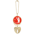 thumbnail image 1 of Painting Painting Surface Car Keychain Angel Wing Pendant, 1 of 4