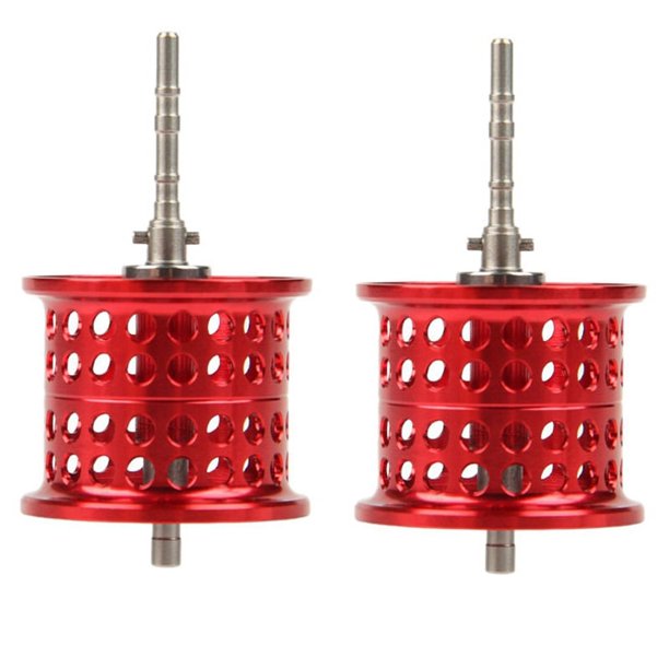 2X Carrete de Pesca Carrete Ligero Tipo Mini Aleación de Aluminio de Rueda Accesorio de Bricolaje para PR100