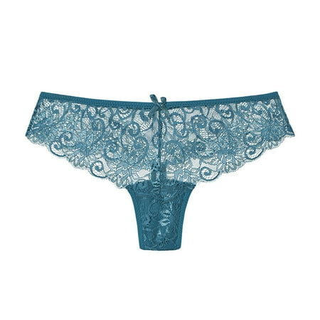 

huanledash Women Underpants Sexy See-through Lace Low Waist Solid Color Seductive High Elasticity Bow-knot Decor Women Panties Inner Wear Clothes