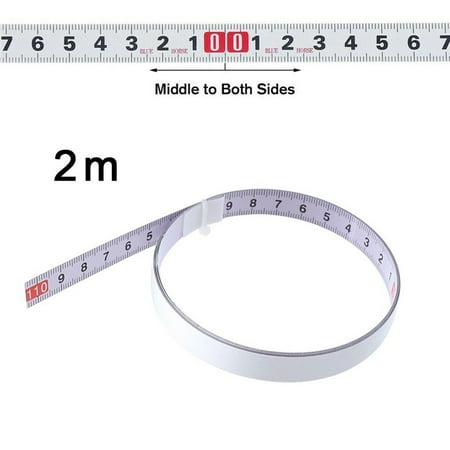 

BAMILL Miter Saw Track Tape Measure Adhesive Steel Backing Metric Ruler 1M/2M