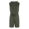 thumbnail image 4 of Lilgiuy Men's Drawstring Elastic Solid Color Hooded Outer Wear Sports Jumpsuit Clearance Sales, 4 of 5