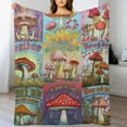 thumbnail image 3 of JEUXUS  Mushroom Blanket, Mushroom Gifts for Women Men Teens Girls Kids, Mushroom Throw Blanket, Soft Mushroom Stuff, Cute Mushroom Deoor Gifts, Room Bed Unique Birthday Gifts,, 3 of 6