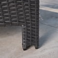 thumbnail image 4 of Charles Outdoor Gray Wicker Club Chairs with Teal Water Resistant Cushions (Set of 2), 4 of 4