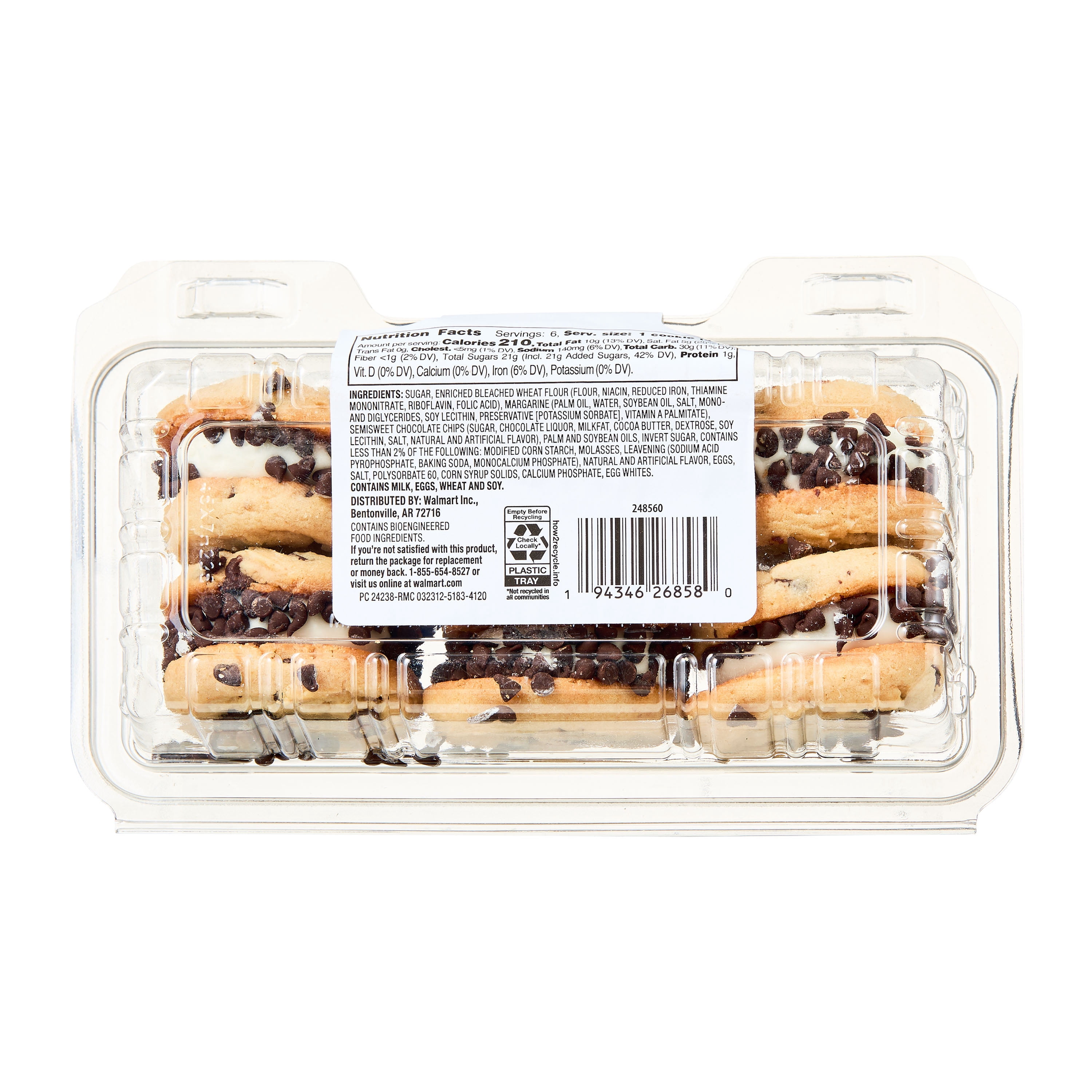 Freshness Guaranteed Chocolate Chip Sandwich Cookies, 7.5 oz, 6 Count (Ready to Eat)