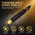 thumbnail image 3 of New Garden Hose Nozzle Heavy Duty Adjustable Twist Hose Nozzle Jet Sweeper Nozzle, Metal Outdoor Watering Attachment for Driveway, Deck, Car Washing, 3 of 8