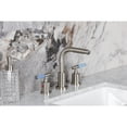 thumbnail image 4 of Kingston Brass FSC8958KPS Verona Widespread Bathroom Faucet with Brass Pop-Up in Brushed Nickel, 4 of 8