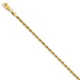 thumbnail image 1 of Leslie's 14K 2.75mm Diamond-Cut Rope Chain (Weight: 4.76 Grams, Length: 7 Inches), 1 of 4