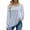 G-Stripe Blue, variant on UVN Fall Square Neck Tops for Women Long Sleeve Blouse Ladies Dressy Button Shirts