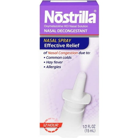 Nostrilla Nasal Decongestant Original Fast Relief, 0.50 oz (Pack of 6)