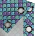 thumbnail image 4 of Ambesonne Fish Grommet Curtain, Dragonscale Ornate Motif, 50" x 84", Blue Violet Sea Green, 4 of 6