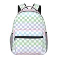 thumbnail image 1 of Disketp Colorful Checkerboard Mochila Estampada para Hombre y Mujer – Mochila Ligera Clásica con Múltiples Bolsillos para Universidad, Trabajo y Viajes-One Size, 1 of 5