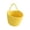 Yellow, variant on Hyknon Hanging Storage Basket, Cotton Rope Storage Box with Single Handle, Wall Mount Woven Organizer Bin, Solid Color Multi-Functional Small Hanging Caddy for Bathroom Kitchen Entryway Home Storage