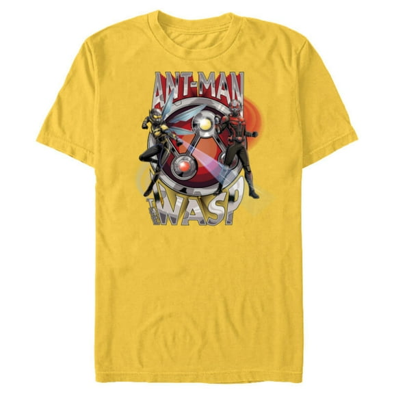 Marvel Ant-Man and the Wasp: Quantumania Hero Names & Icon - Short Sleeve Blended T-Shirt for Adults - Customized-Yellow