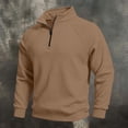 thumbnail image 2 of Thousandth Trendy Athletic Pullover for Men Raglan Quarter Zip Long Sleeve Top Men Casual Silm Workdays and Weekend Wear, 2 of 10