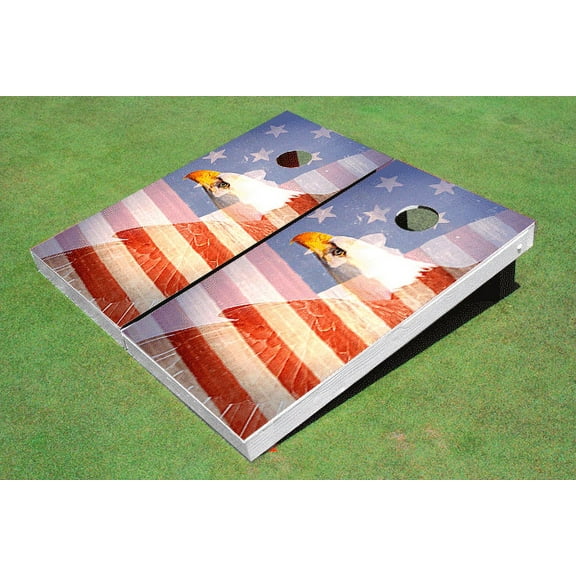 Eagle Stars & Stripes Themed Cornhole Boards