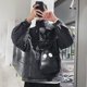 thumbnail image 3 of Bandolera Fantasma Divertido Cuero Casual Pequeño Satchel Bolsas para Viaje Negro, 3 of 7