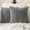 Grey, variant on Softalker Faux Fur Throw Pillow Covers, Decorative Velvet Striped Plush Pillow Cases, 18x18 Inch Set of 2, Couch Pillow Cover for Sofa, Bedroom, Living Room (White)
