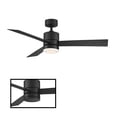 thumbnail image 7 of Axis Indoor and Outdoor 3-Blade Smart Ceiling Fan 52in Bronze with 3000K LED Light Kit and Remote Control, 7 of 7