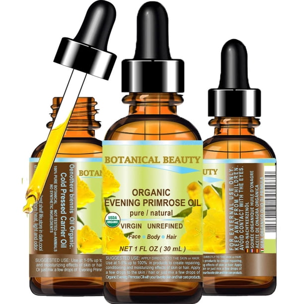 Aceite de onagra Botanical Beauty, 30 ml, ecológico