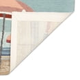 thumbnail image 5 of Liora Manne Beach Umbrella Area Rug Aqua Indoor Outdoor Hand Tufted 5x8 ft, 5 of 5