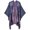 Navy, variant on Women Warm Shawl Wraps Double Side Poncho Front Open Cape Blanket Long Large Winter Sweater Scarf