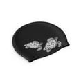 thumbnail image 5 of WIRESTER Black Silicone Swim Cap for Women Men Adults Kids Boys Girls, Silicone Waterproof Swimming and Bathing Caps for Long and Short Hair - Ocean Sea Turtles, 5 of 7