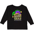 thumbnail image 3 of Inktastic Mardi Gras New Orleans Louisiana Jester Hat Boys or Girls Long Sleeve Toddler T-Shirt, 3 of 5