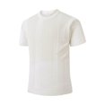 thumbnail image 4 of JTSRKL Mens Ribbed Knit Shirts Crewneck Short Sleeve Breathable Lightweight Tees Textured Summer Casual Daily Comfort Soft Wear Tops, 4 of 8