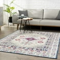 thumbnail image 3 of Hauteloom Tigris Collection Barley Bohemian Rustic Hallway, Entryway, Kitchen Runner Rug - Vintage Distressed - Turkish Farmhouse Southwestern Aztec Pattern - Off White, Yellow, Orange - 2'7" x 7'3", 3 of 7