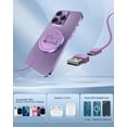 thumbnail image 7 of Magnetic Wireless Charger Fast for Apple Mag-Safe Charger for iPhone 17 Pro Max/17 Pro/17/17 Plus/16/15/14/13/12 Series AirPods 3/2/Pro/Pro 2 LED Magnet Charging Pad with Dual Charging Ports Purple, 7 of 7