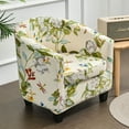 thumbnail image 3 of TOPCHANCES 2-Piece Stretch Club Chair Slipcover Printed Tub Chair Slipcover Armchair Covers, 3 of 8