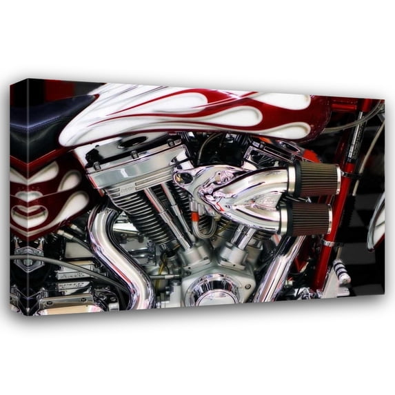 Alan Hausenflock 40x28 Gallery Wrapped Canvas Wall Art Titled - Twin Power II