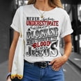 thumbnail image 4 of Never Underestimate Blocker Family Name TShirt, 4 of 6