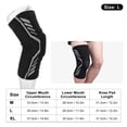 thumbnail image 3 of Professional Knee Brace, Knee Protector Double Sided Metal Spring High Elastic Fabric Professional Design Disperse Pressure  for Sports L, 3 of 7