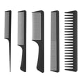 thumbnail image 2 of Carbon Fiber Comb Set Professional Hair Tail Comb Salon Cutting Comb, 2 of 10