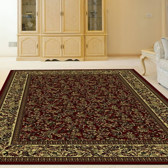 Radici USA Castello 1219 Area Rug - Burgundy