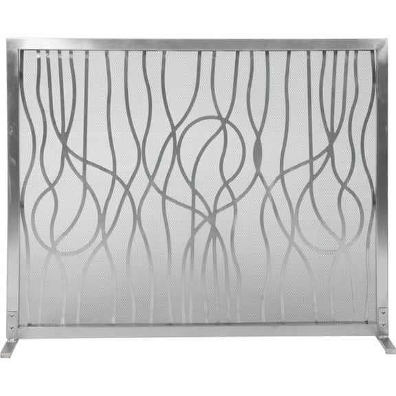 Dagan DG- Abstract Design Stainless Steel Panel Screen - Stainless Steel