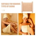 thumbnail image 3 of NICEXMAS Louvered Ventilation Grille Sauna Air Vent Grille Khaki Cedar 1Set, 3 of 8